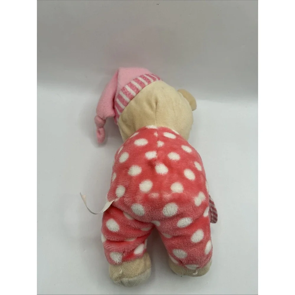 Hug Fun Interactive Praying Sleeping Bear w/Blanket Girl Pink‎ 13